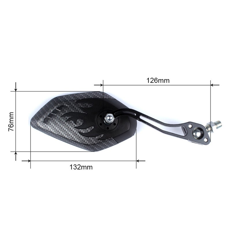 Generic Rearview Bicycle Handlebar Mirror 19.5x6.5x9cm  - Image 4