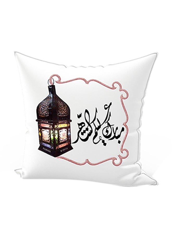 REGAL IN HOUSE Ramadan lantern Microfiber Printed Decorative Pillow White 30x50cm  - Image 1