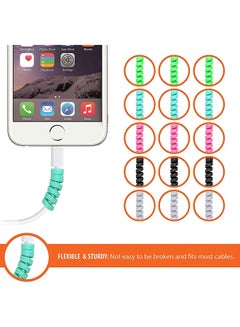 Generic 4-Piece Spiral Charger Cable Protector Multicolour  - Image 3