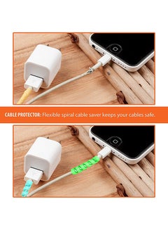 Generic 4-Piece Spiral Charger Cable Protector Multicolour  - Image 4