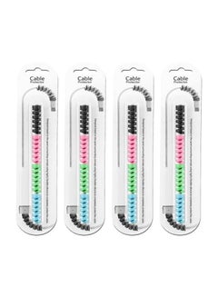16-Piece Spiral Charger Cable Protector Multicolour