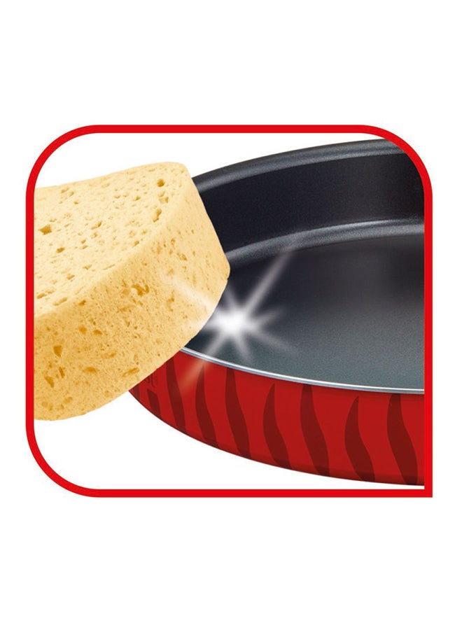 Tefal Tempo 2-Piece Round Baking Oven Dishes Set Aluminum Non-Stick Red/Black 30cm  - Image 4
