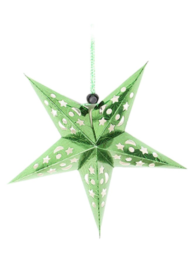 شاربدو دلاية ستيريو على شكل نجمة للتزيين أخضر/أبيض 30سم