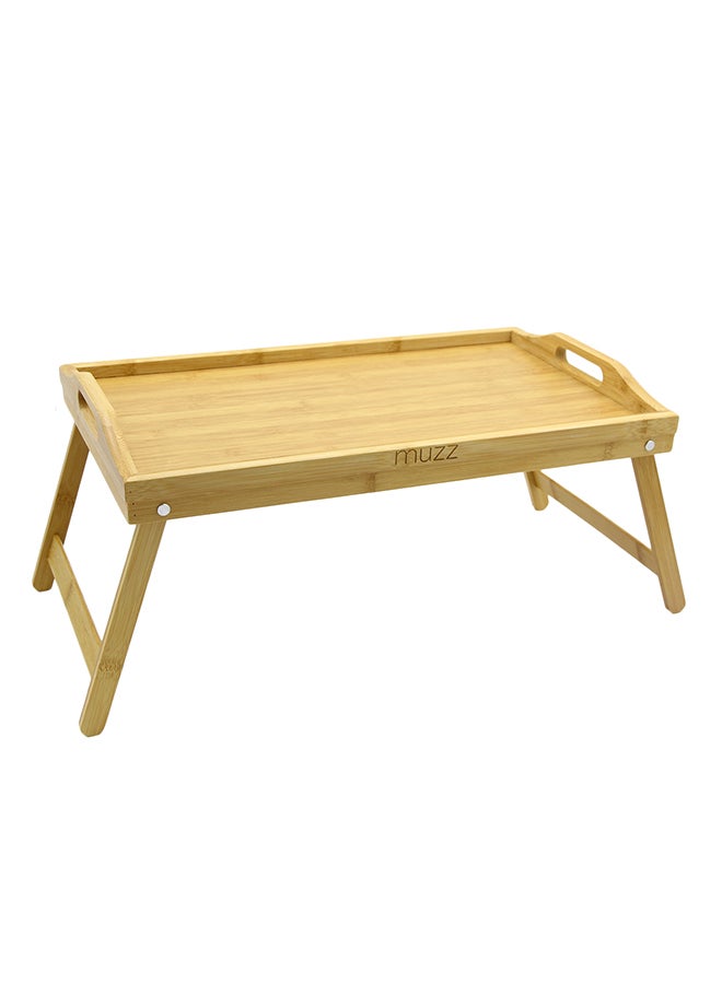 Kole Imports Bamboo Bed Tray With Folding Legs Brown 19.75x12inch  - Image 1