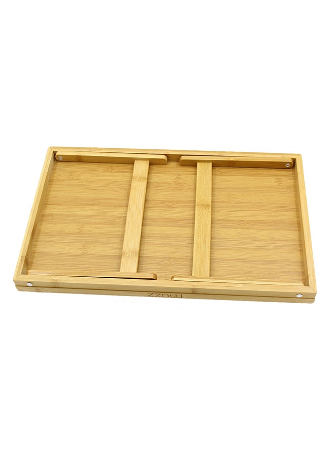 Kole Imports Bamboo Bed Tray With Folding Legs Brown 19.75x12inch  - Image 3
