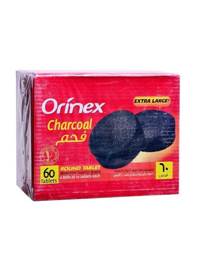 60-Piece Charcoal Round Tablets Set Black 780grams - v1600171179/N31985134A_1