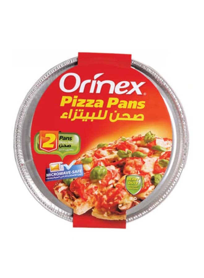 أورينيكس صحون للبيتزا فضي 