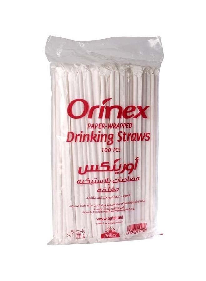 Orinex Paper Wrapped Straws multicolor