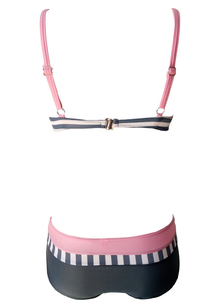 Women Bikini Set Swimwear Pink  - Image 3