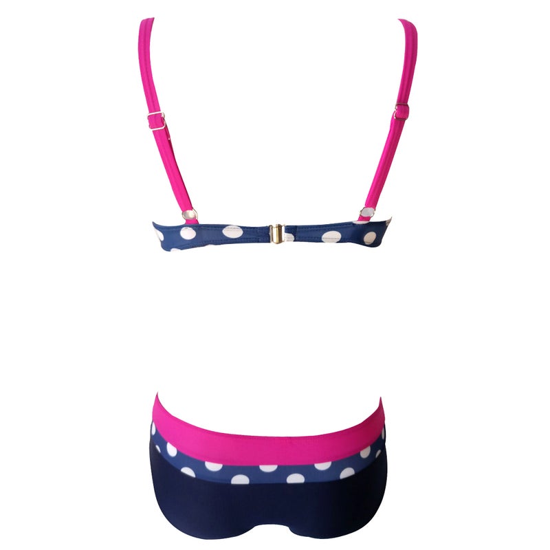 Bikini Swimsuit Stripe Rose - Image 4
