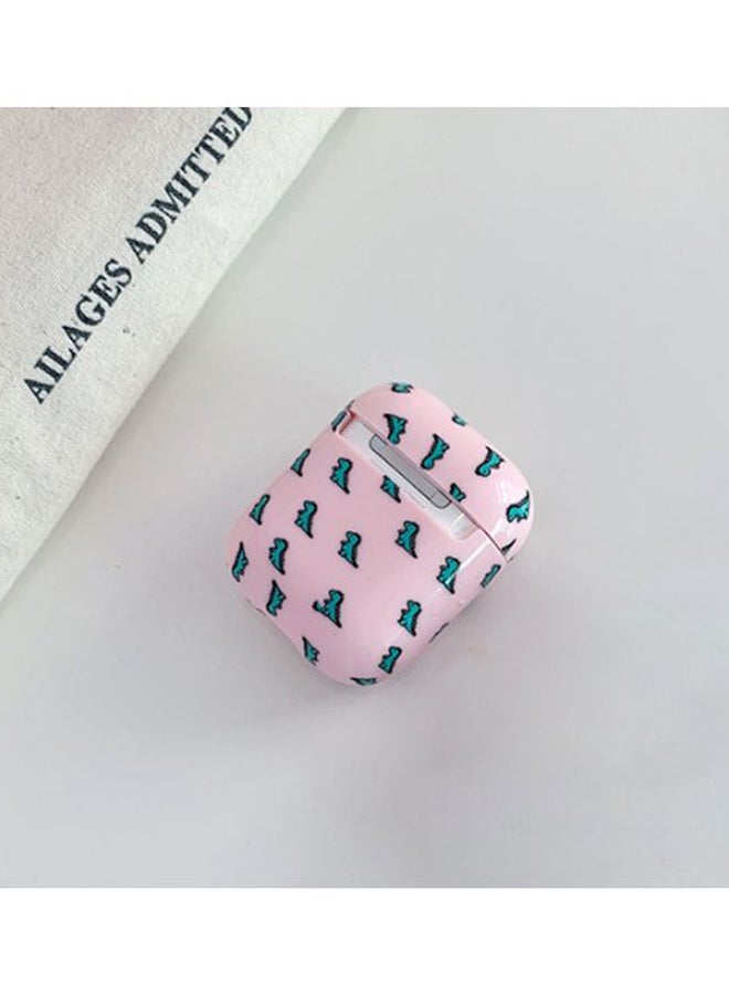 بيوينتي حافظة حماية واقية لسماعات آير بودز برو من أبل بتصميم الديناصورات أزرق وردي - Image 2