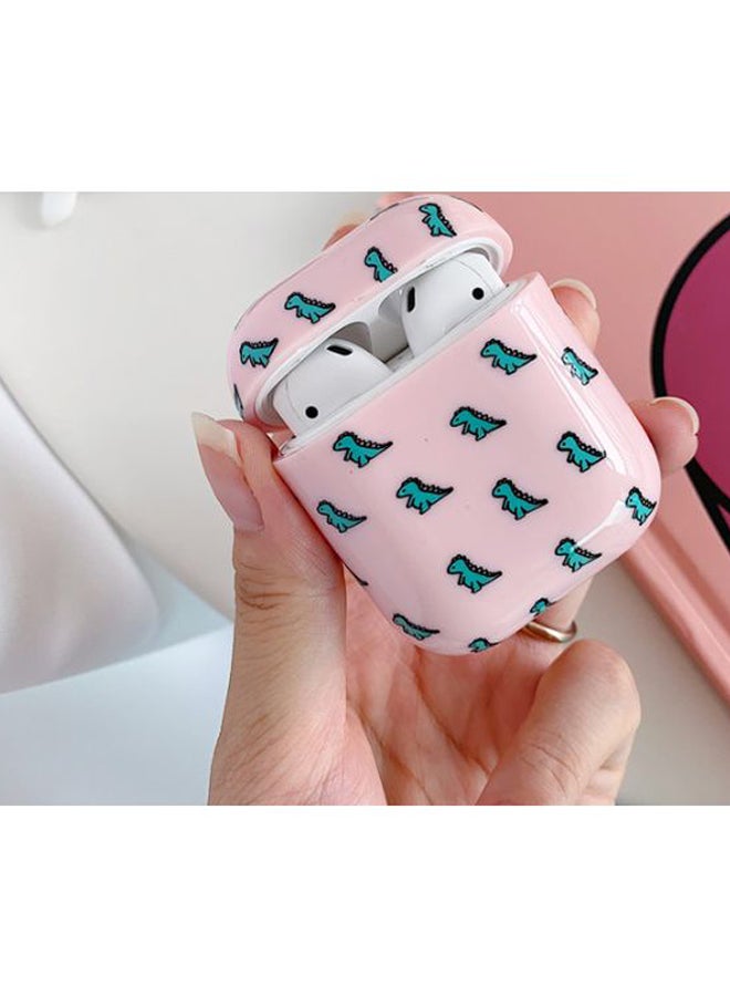 بيوينتي حافظة حماية واقية لسماعات آير بودز برو من أبل بتصميم الديناصورات أزرق وردي - Image 3