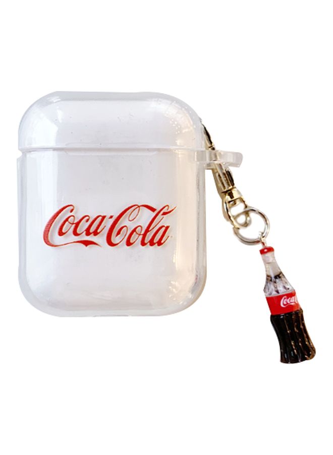 Beauenty - Coca-Cola Printed Protective Case Cover For Apple AirPods Clear/Red - Image 1