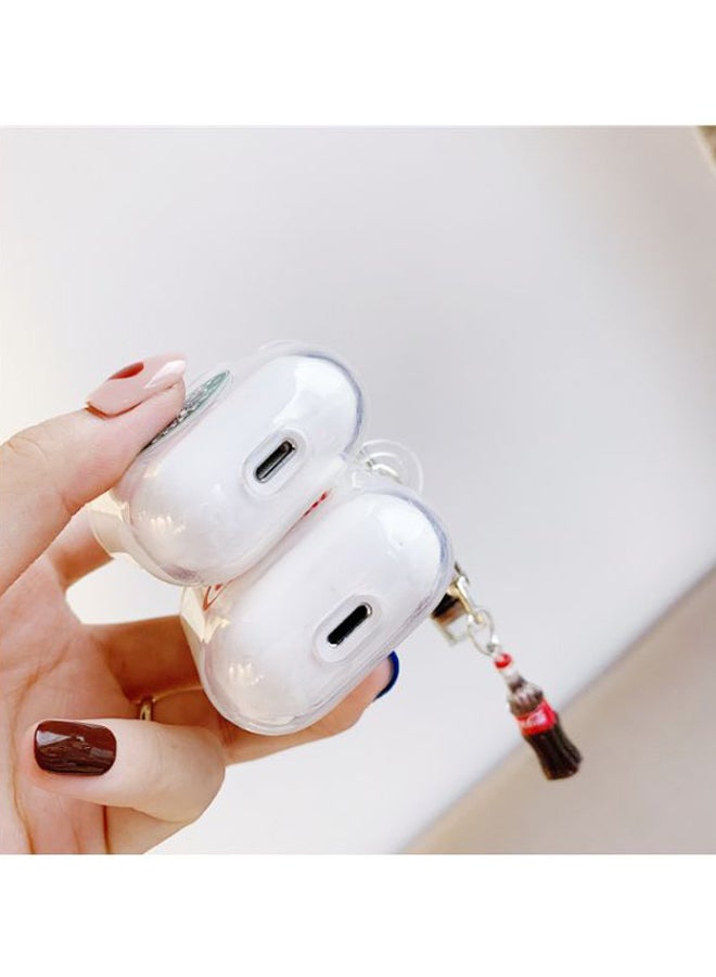 Beauenty - Coca-Cola Printed Protective Case Cover For Apple AirPods Clear/Red - Image 1