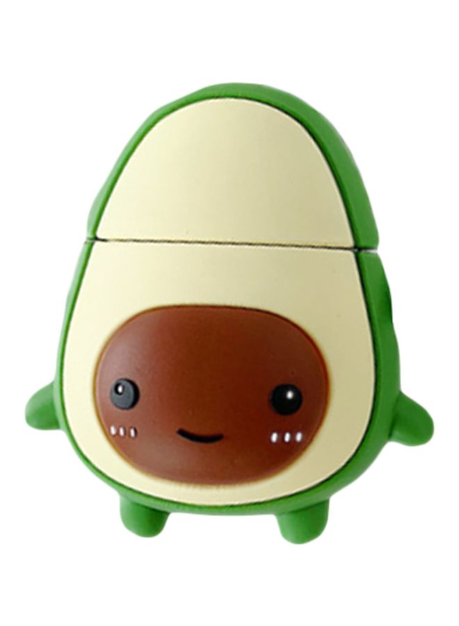 بيوينتي غطاء حماية واقٍ بتصميم فاكهة الأفوكادو لسماعات أبل آيربودز 1/2 أخضر/بيج/بني - Image 1