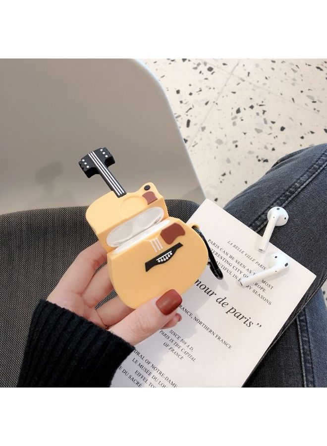 Beauenty Guitar Designed Protective Case For Apple AirPods 1/2 Beige/Brown/Black - Image 2