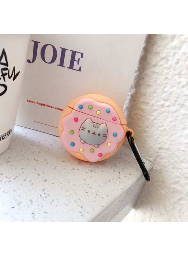 Beauenty Cute Cat Themed Protective Case Cover For Apple AirPods 1/2 Pink/Grey/Beige - Image 2