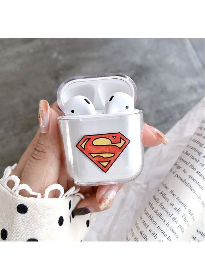 Beauenty Superman Logo Printed Protective Case For Apple AirPods 2 White/Red/Yellow - Image 2