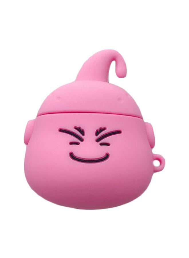 بيوينتي غطاء حماية واقٍ بتصميم على شكل وجه بتعبير ملتوي لسماعات أبل آيربودز برو 1/2 وردي/أسود - Image 1