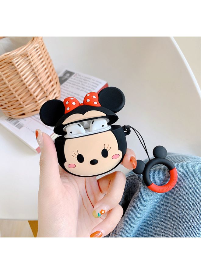 Beauenty - Minnie Mouse Protective Case For Apple AirPods 1/2 Red/Black/Beige - Image 1