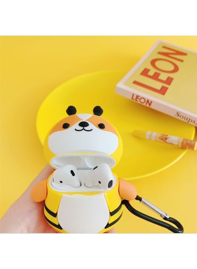 Beauenty Cartoon Dog Designed Protective Charging Case For Apple AirPods 1/2 Generation Yellow/White/Black - Image 2