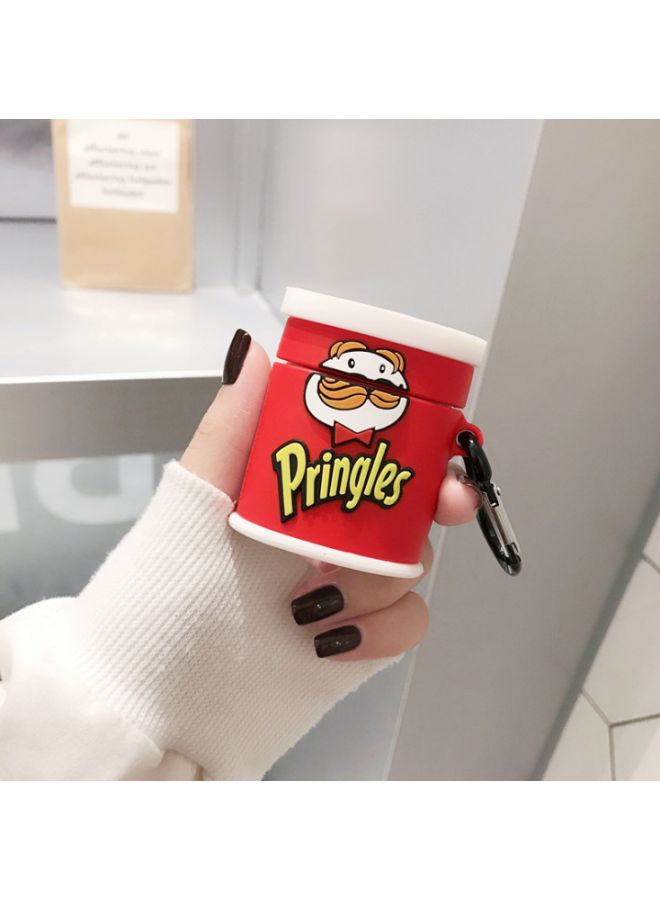 Beauenty Pringles Potato Chips Designed Protective Case For Apple AirPods 1/2 Red/White/Yellow - Image 2