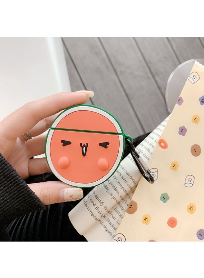 Beauenty Watermelon Themed Protective Case Cover For Apple AirPods 1/2 Orange/Green/White - Image 4