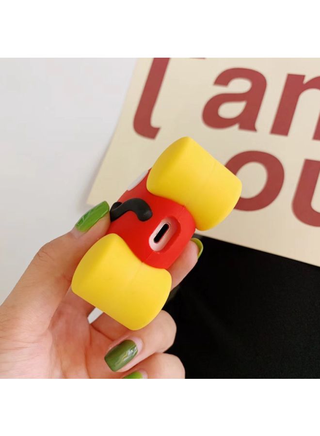 Beauenty - Cartoon Themed Protective Case Cover For Apple AirPods 1/2 Red/White/Yellow - Image 1