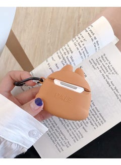Beauenty Bunny Themed Protective Case With Carabiner For Apple AirPods Pro 1/2 Light Brown/Beige/Black  - Image 3