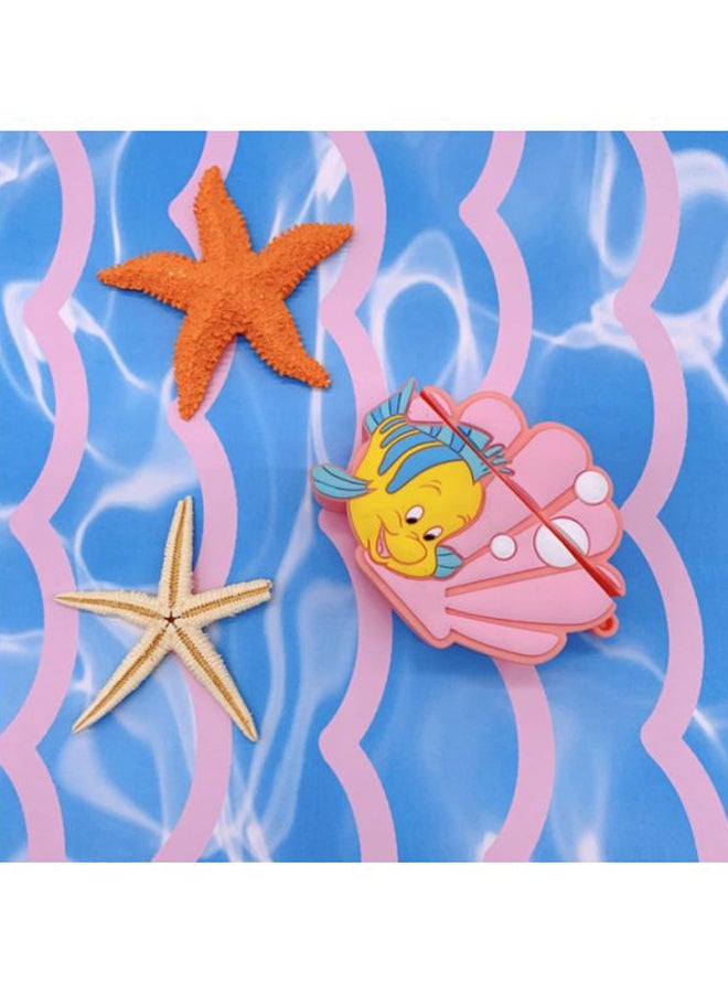 بيوينتي غطاء حماية واقٍ بتصميم على شكل صدفة لسماعات أبل آيربودز 1/2 وردي/ بيج/ أزرق - Image 2