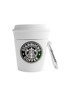 Starbucks Coffee Cup Themed Protective Case For Apple AirPods Pro White/Green