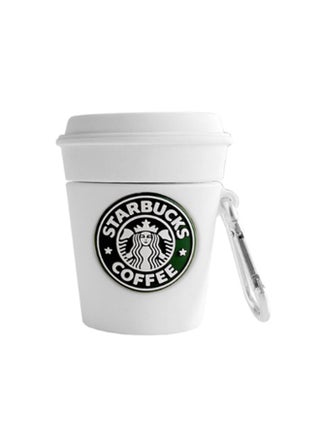 Starbucks Coffee Cup Themed Protective Case For Apple AirPods Pro White/Green - v1600174286/N40393952A_1