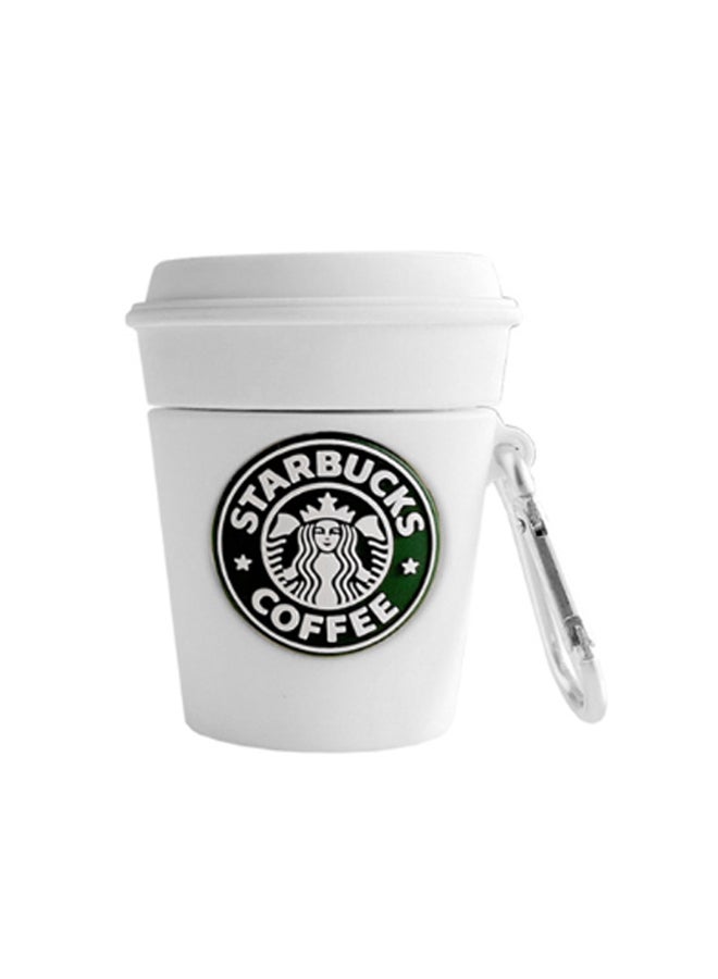 Beauenty - Starbucks Coffee Cup Themed Protective Case For Apple AirPods Pro White/Green - Image 1