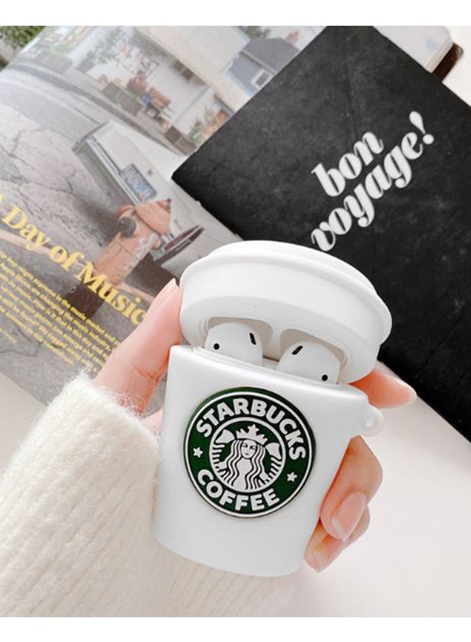 Beauenty - Starbucks Coffee Cup Themed Protective Case For Apple AirPods Pro White/Green - Image 1