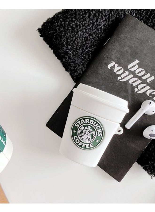 Beauenty - Starbucks Coffee Cup Themed Protective Case For Apple AirPods Pro White/Green - Image 1
