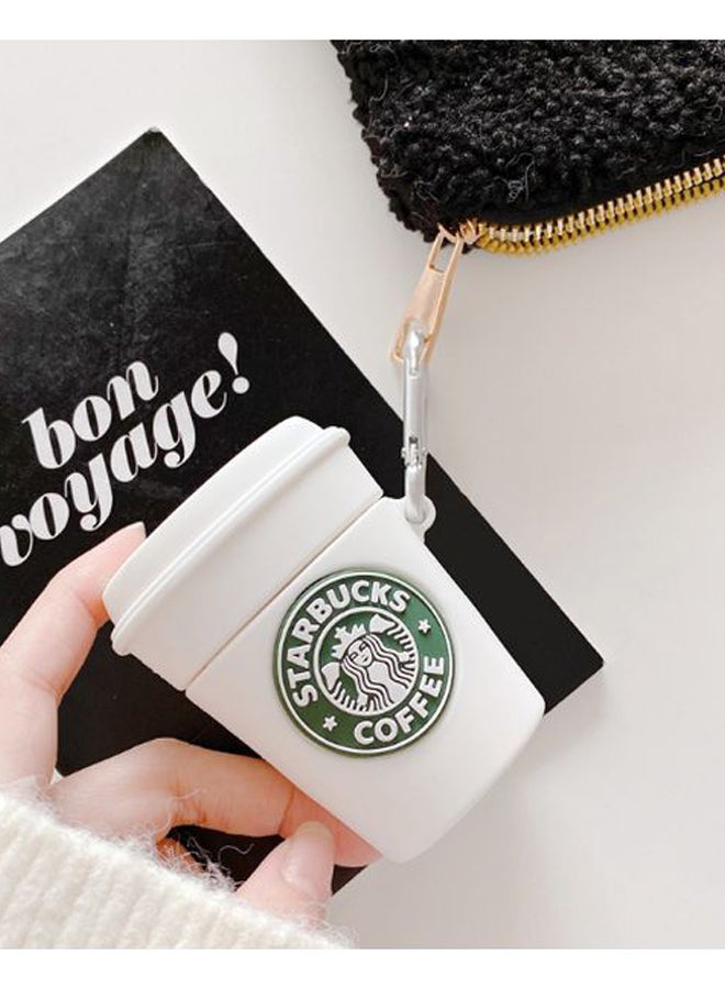 Beauenty - Starbucks Coffee Cup Themed Protective Case For Apple AirPods Pro White/Green - Image 1