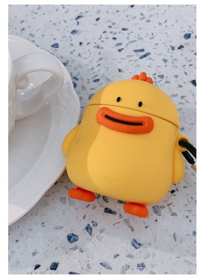 Beauenty Little Chicken Themed Protective Case Cover For Apple AirPods 1/2 Yellow/Orange/Black - Image 2
