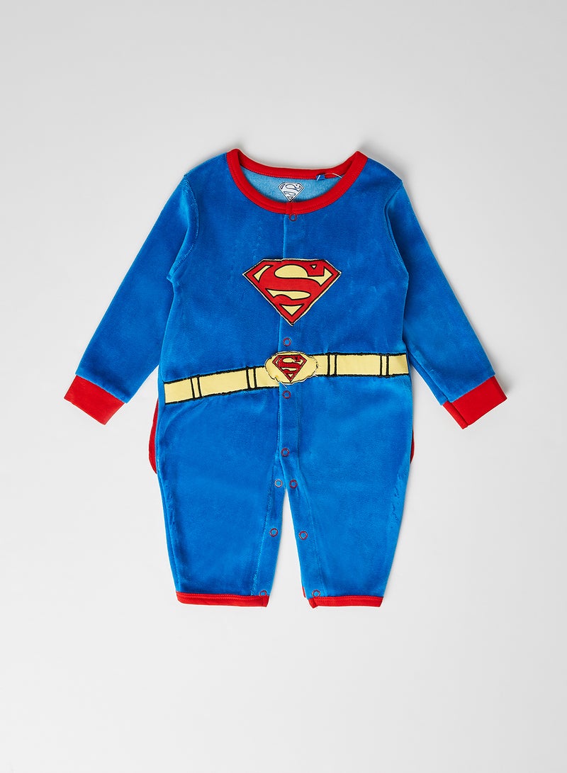 Moms Love - Baby Superman Onesie R.BLUE - Image 1