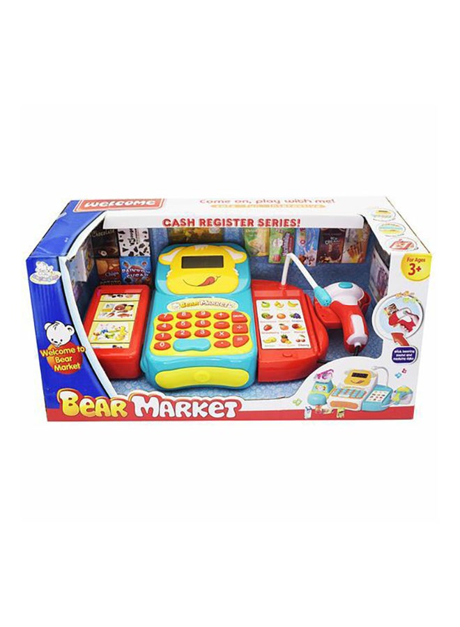 ويلكم لعبة آلة تسجيل النقود بير ماركت بلون أحمر وألوان متعددة - Image 1