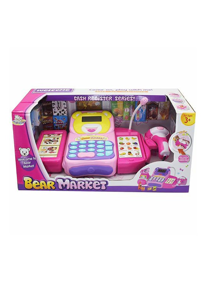 ويلكم لعبة آلة تسجيل النقود بير ماركت بألوان متعددة لون وردي - Image 1