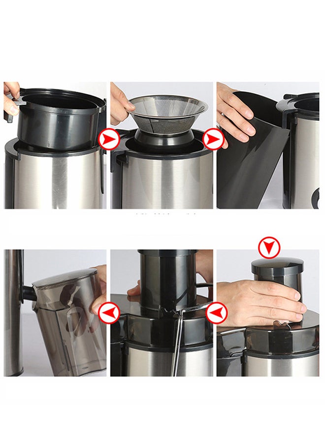 Stainless Steel Household Juicer 410 ml 510 W TK20191206 Silver/Black - Image 2