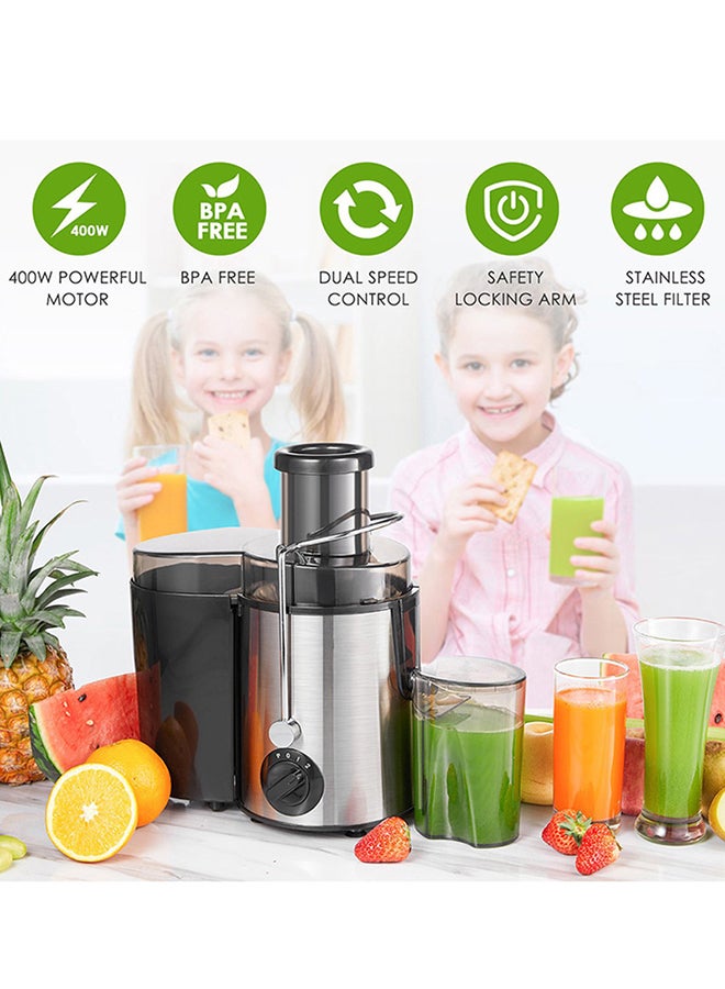 Stainless Steel Household Juicer 410 ml 510 W TK20191206 Silver/Black - Image 4