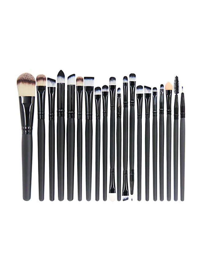 EmaxDesign 20-Pieces Makeup Brush Set Black - Image 1