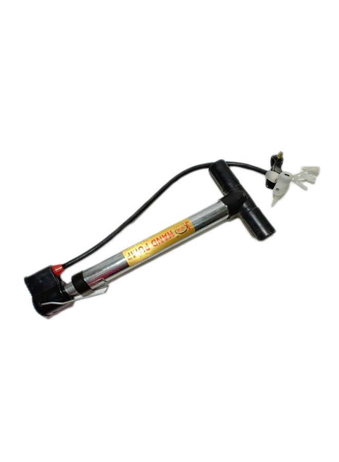 Portable Bicycle Air Pump Silver