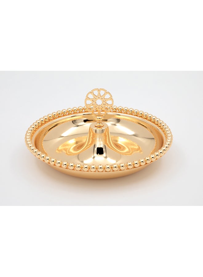 Dania Multipurpose Metal Holder Gold 22x22x5cm 