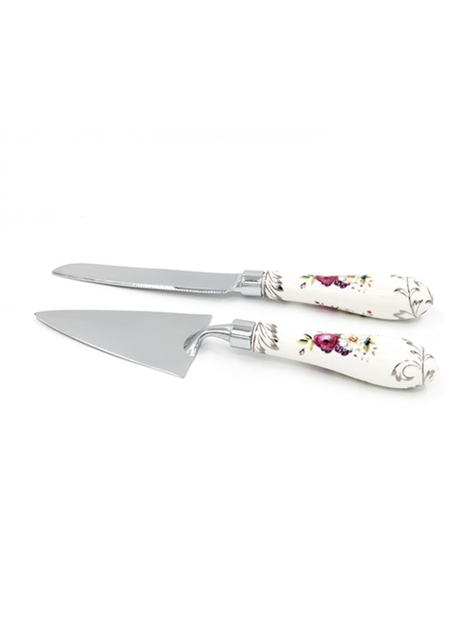 Dania Cake Shovel With Knife Silver 16x30cm
