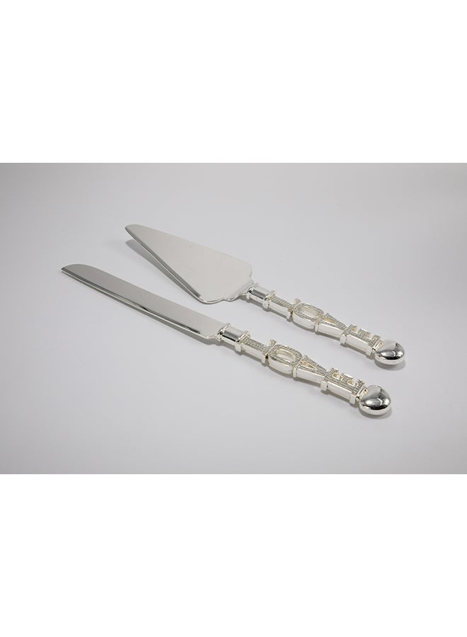 Dania Cake Shovel With Knife Silver 16x30cm