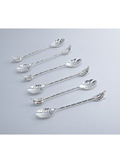Dania Metal Tea Spoon Set Silver 22x14x2cm 