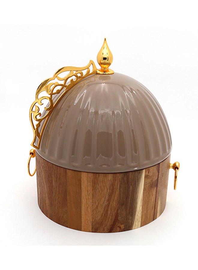 Dania Wooden Storage Box With Lid Brown 24cm  - Image 1