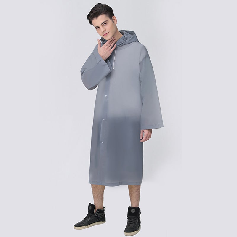Generic - EVA Hooded Raincoat Grey - Image 1